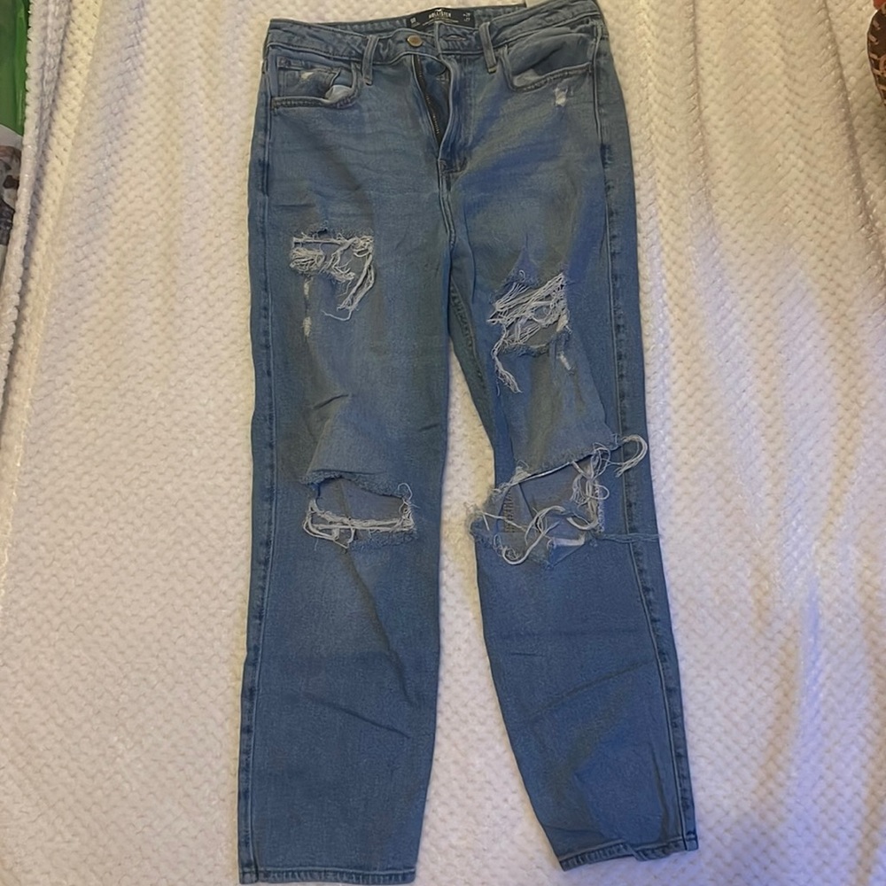 9R Hollister ultra-high rise vintage straight